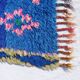 Blue Moroccan Berber carpet 210x100 cm
