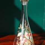Liquor decanter - cherry decoration - art nouveau - Legras