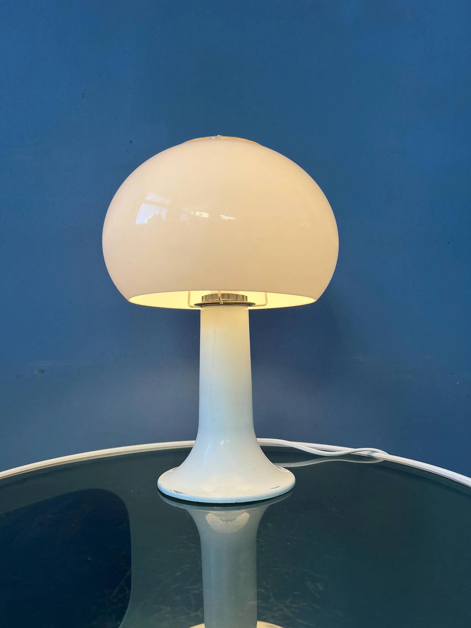 Mid-century Herda Space Age mushroom table lamp