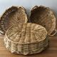 Lot of 3 rattan baskets
