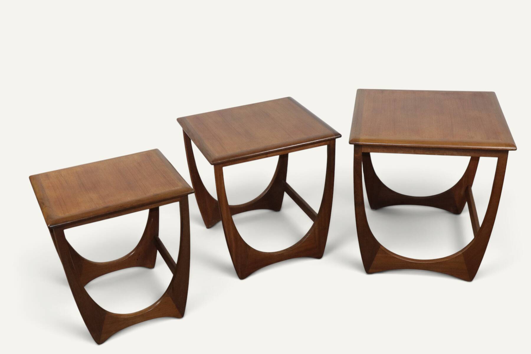 G-Plan teak nesting tables, 1960s.
