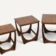 G-Plan teak nesting tables, 1960s.