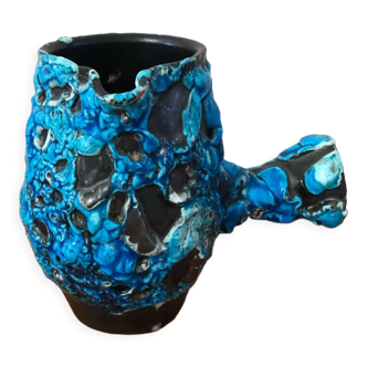 Vase fat lava vintage Cyclope