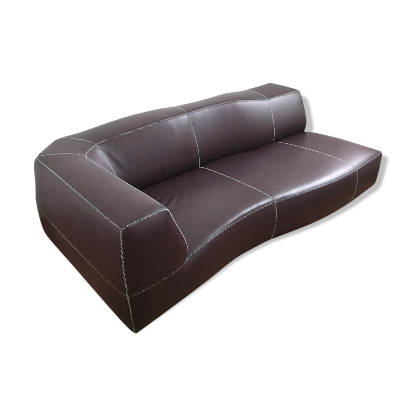 Patricia Urquiola 'Bend' leather sofa B&B Italia