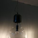 Suspension 80s. Large blown glass bulb