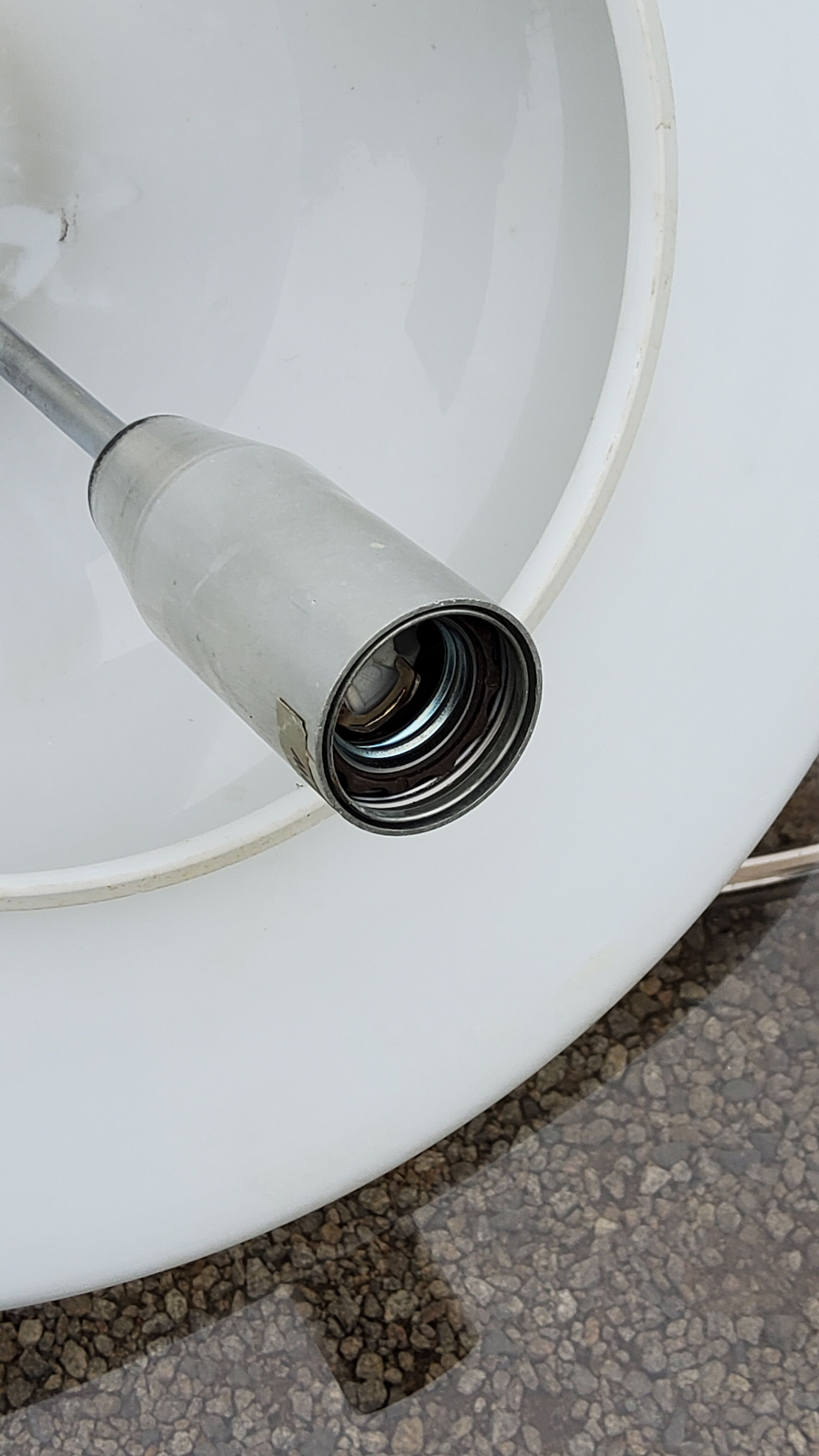 Tulip pendant lamp from the 70s in opaline glass Doria Leuchten