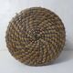 old woven straw stool