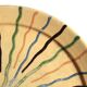 Red Provençal earthenware plate, sun decoration, Folk Art