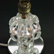 Art deco glass lamp foot