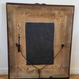 Art Deco carved wooden photo frame