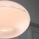 Italian Space Age Big White Doughnut Lamp, 70s