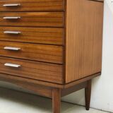 Enfilade en teck vintage de Blanc et Newto