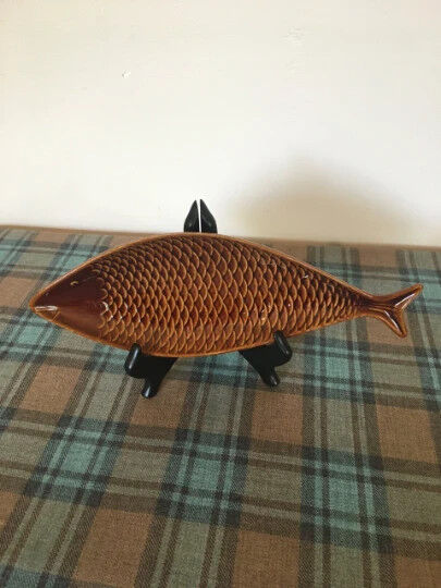 Plat de poisson Gustavsberg Stig Lindberg vintage