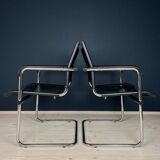 Mid-century Bauhaus style office chair set by Mart Stam for Stol Kamnik, 1980s.