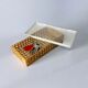 Lucite & rattan vanity box, Christian Dior style, Italy, 1970s
