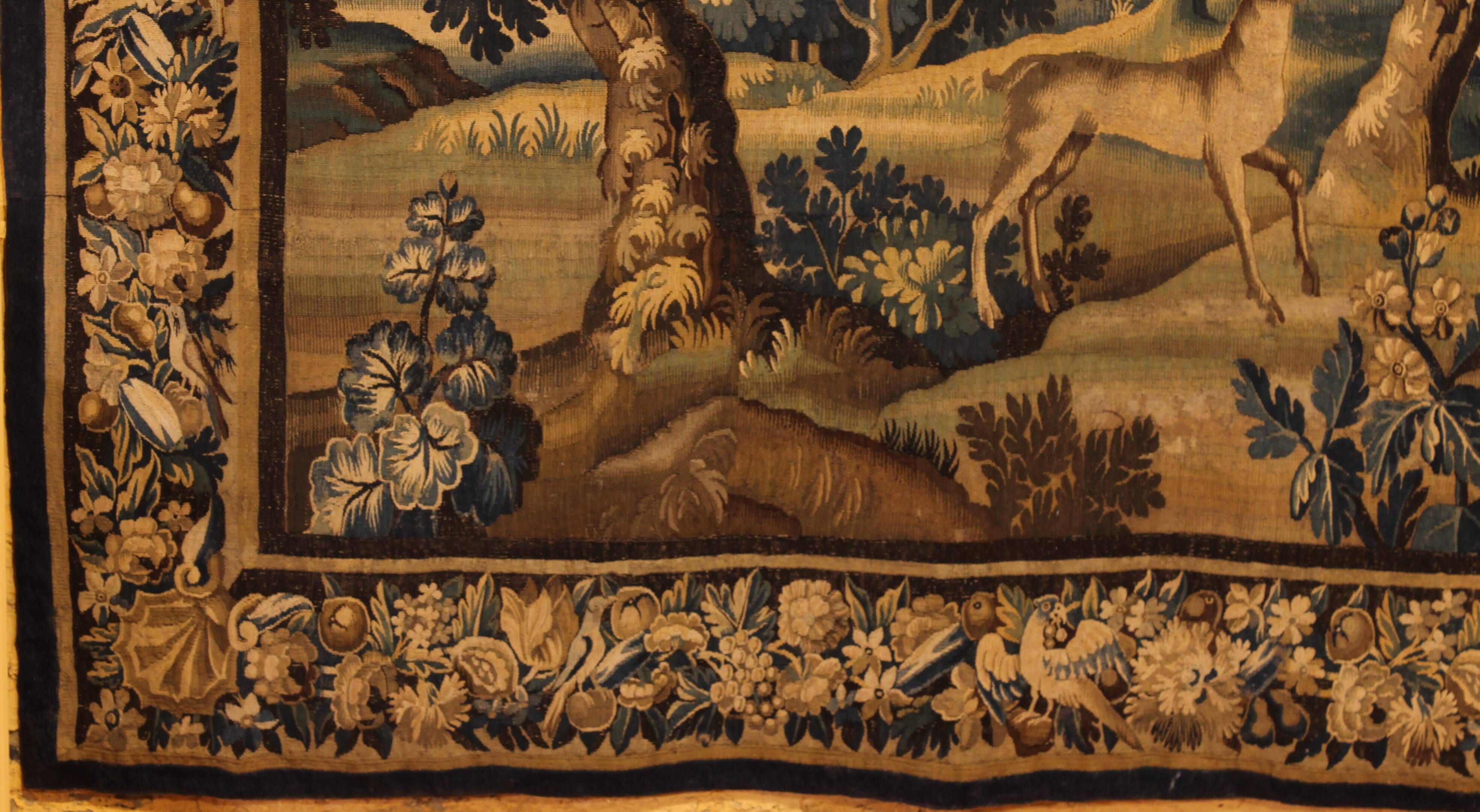 Flemish Verdure Tapestry from the 17th Century