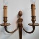 Pair of Louis XVI style bronze wall lights