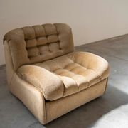 Modular sofa semicircle '70, F.lli Carloni set of 3