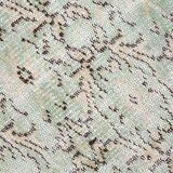 3x9 Shades Of Light Green & Black Vintage Runner Rug, 81x275Cm