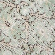 3x9 Shades Of Light Green & Black Vintage Runner Rug, 81x275Cm