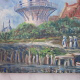 Old small painting on canvas (unsigned)
