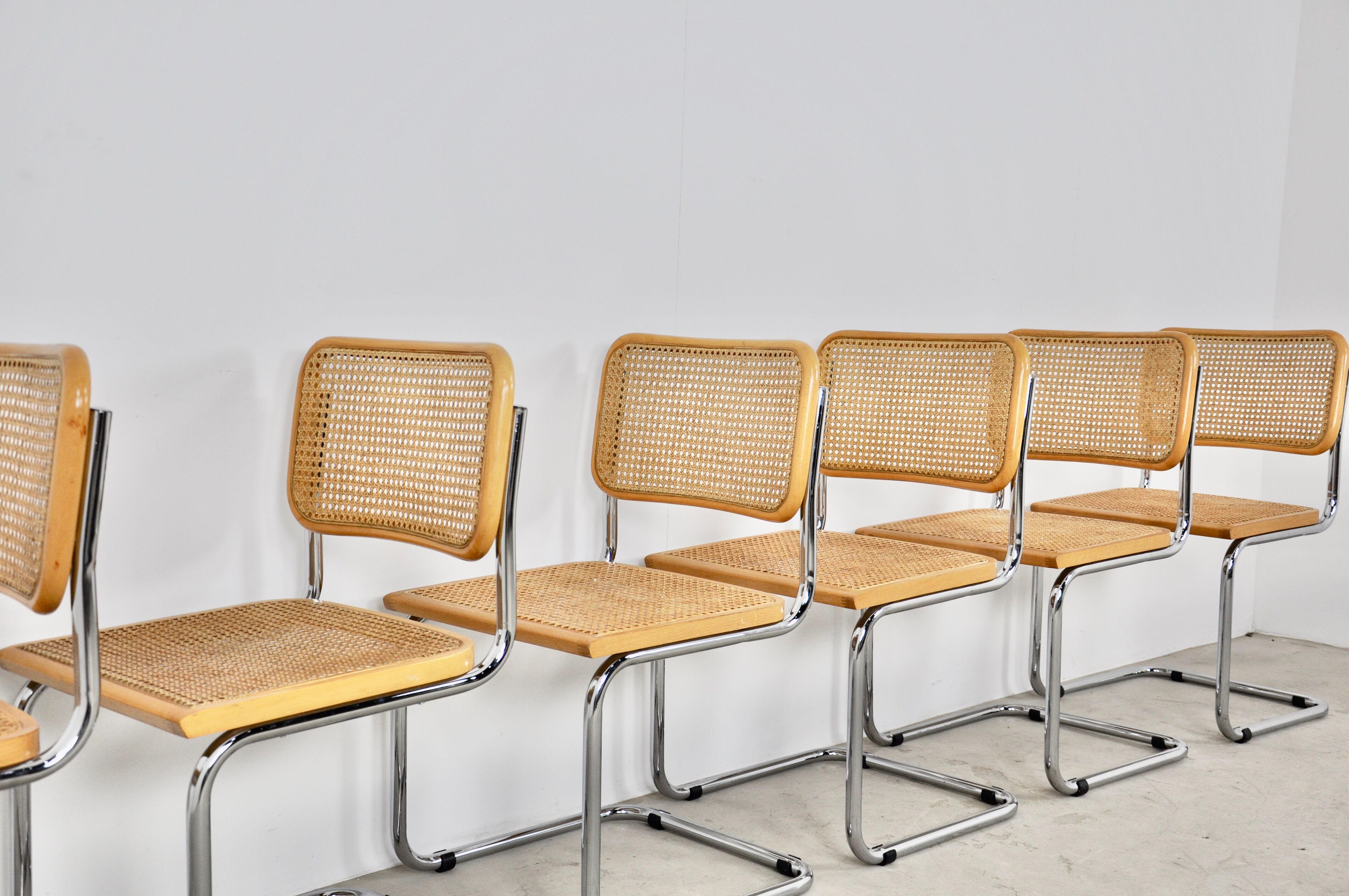 Dinning Style Chairs B32 By Marcel Breuer set 6