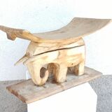 Tabouret ancien en bois, Art africain Ashanti du Ghana