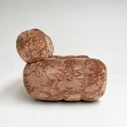 Fauteuil XL italien en velours, années 1970
