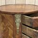 3-drawer side table in rosewood and oak, 1970s Louis XV style work