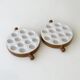 Emile Henry snail service - 2 Pans 12 holes - Brown caquelons
