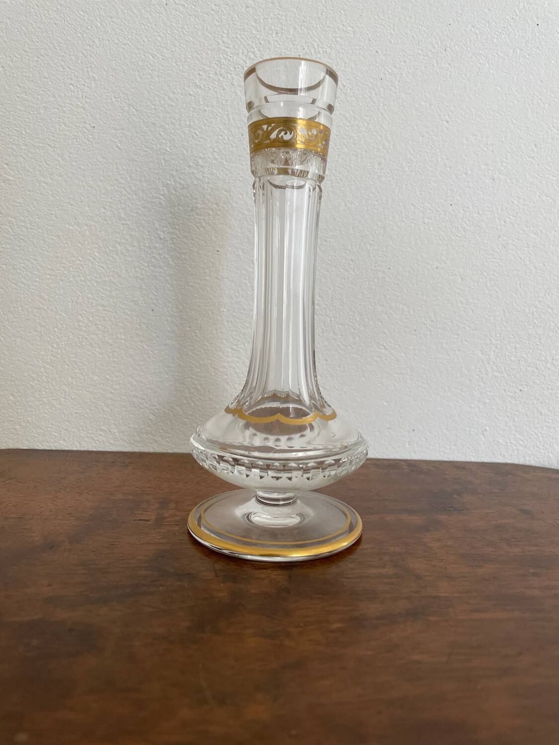 Saint Louis thistle gold vase
