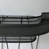 Desserte en métal noir, années 60