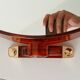 Vintage amber plexiglass mirror from the 70s