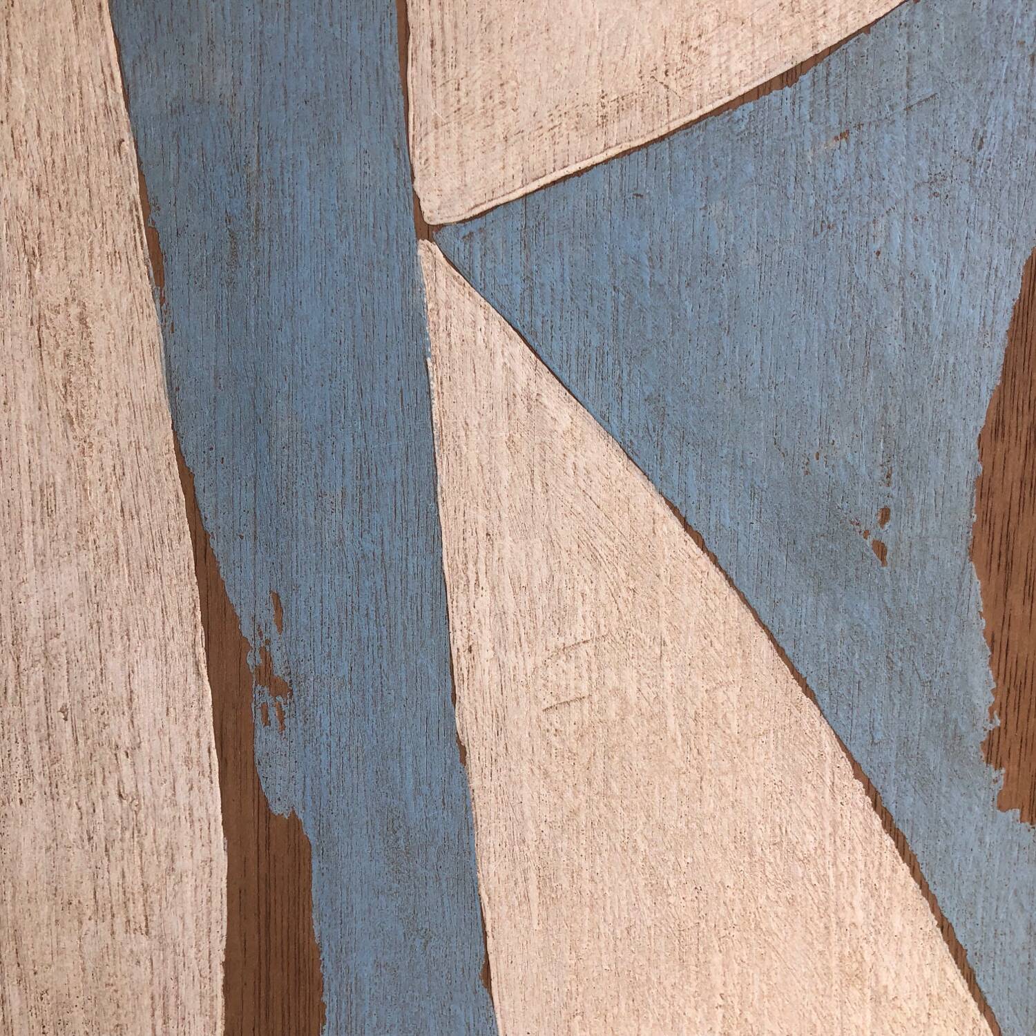 Abstract painting on wood panel