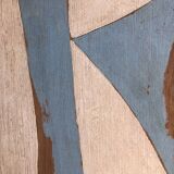 Abstract painting on wood panel