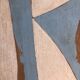 Abstract painting on wood panel