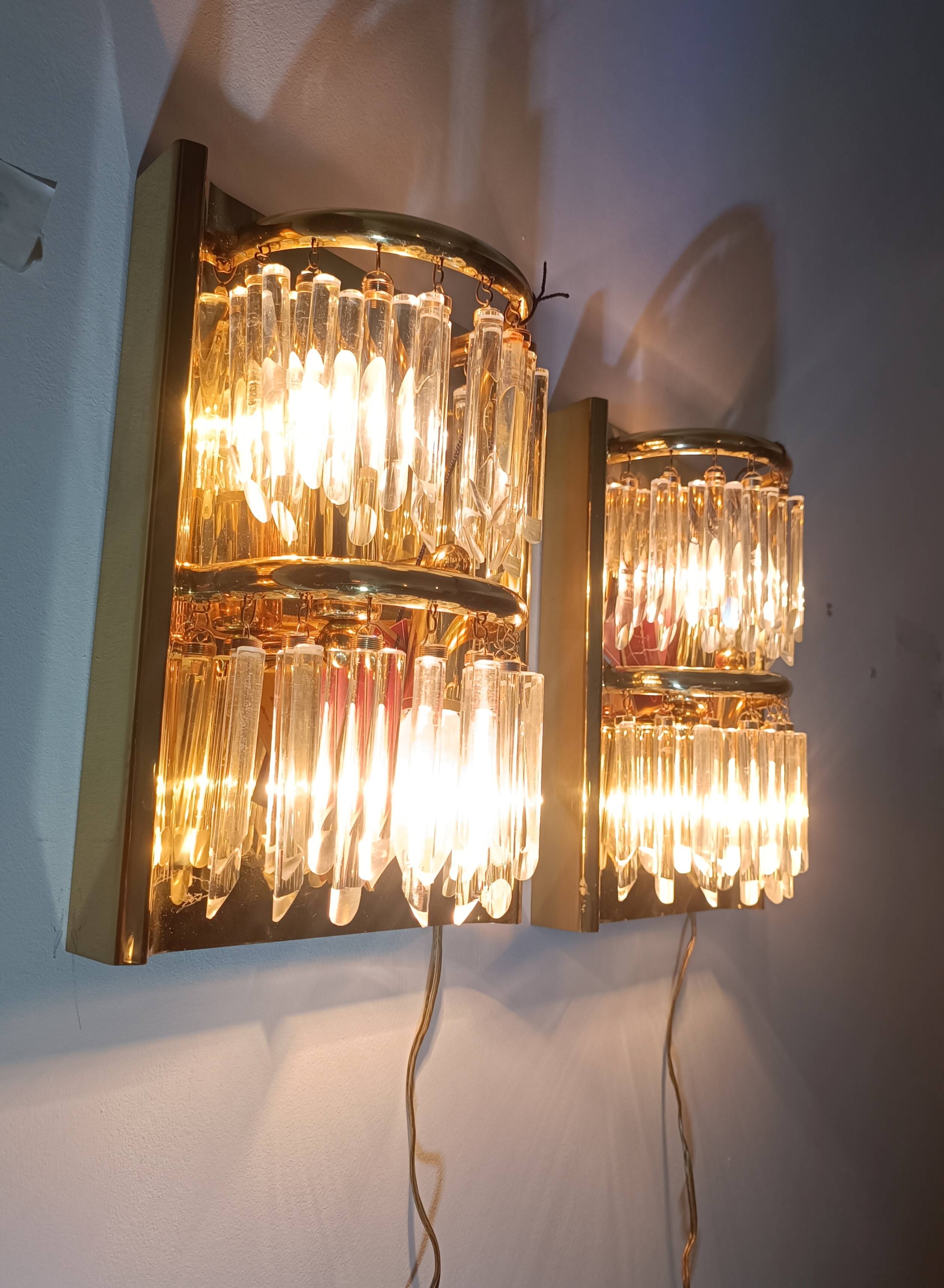 Pair of wall sconces by Lumica 1970s