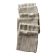 Lot 6 gingham cotton napkins and beige linen tiles