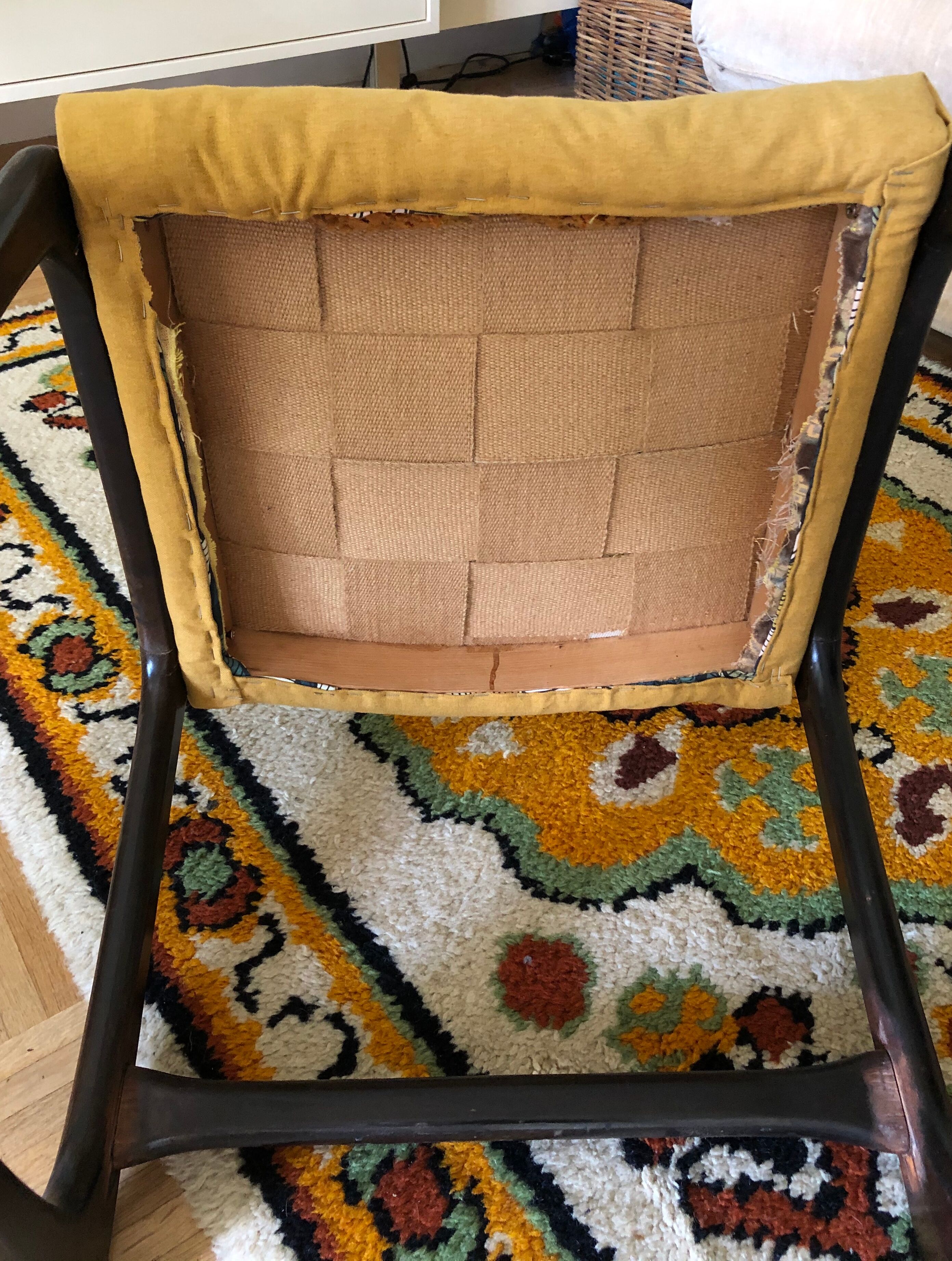 Suite of four Baumann sled chairs