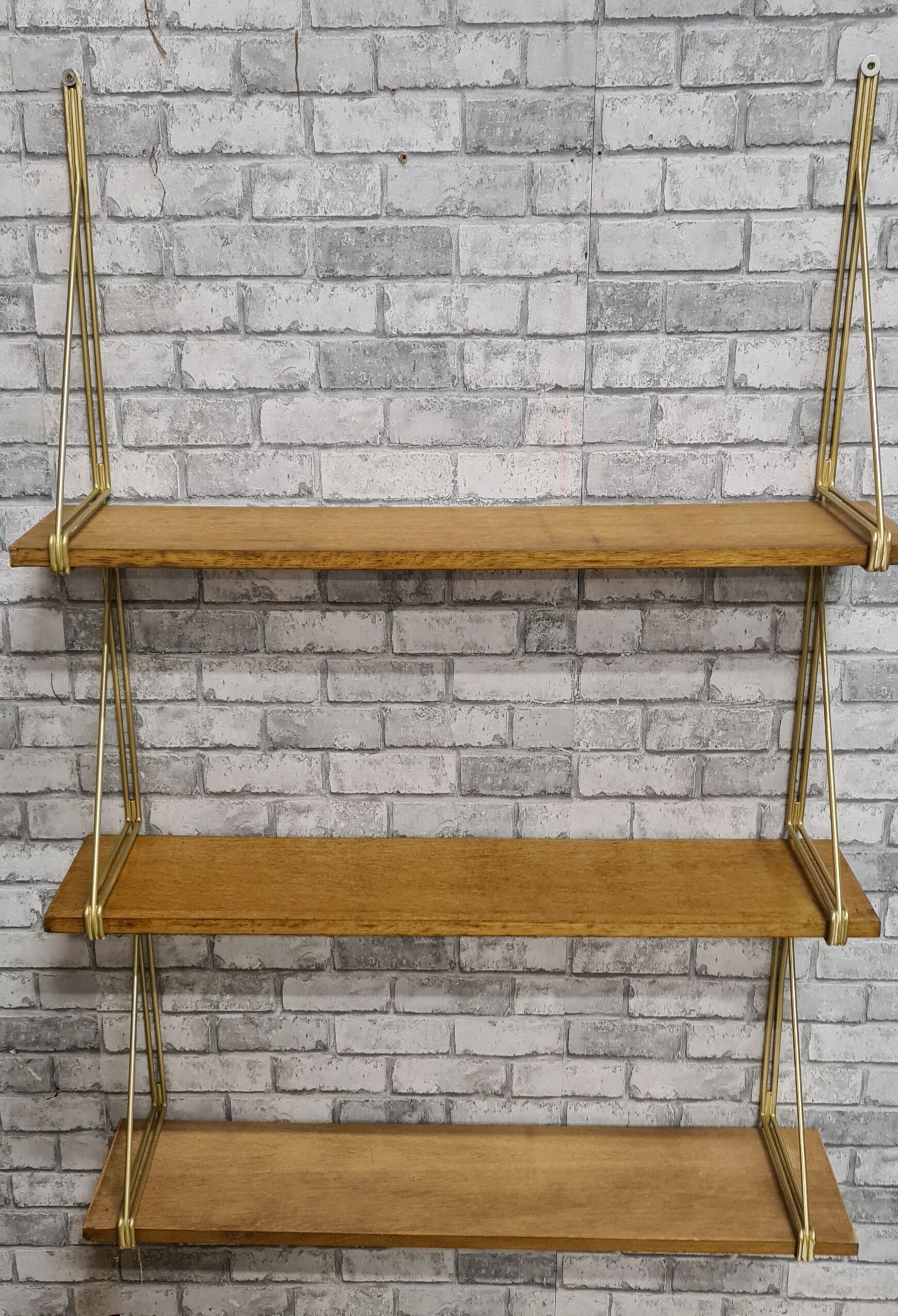 Metal floor and clear oak, solid 114x22x80