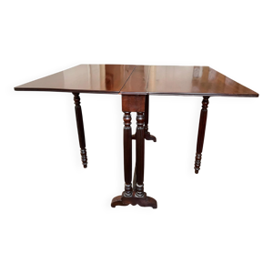 Table à abattants acajou