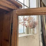 Enfilade de métier en chêne avec portes vitrées
