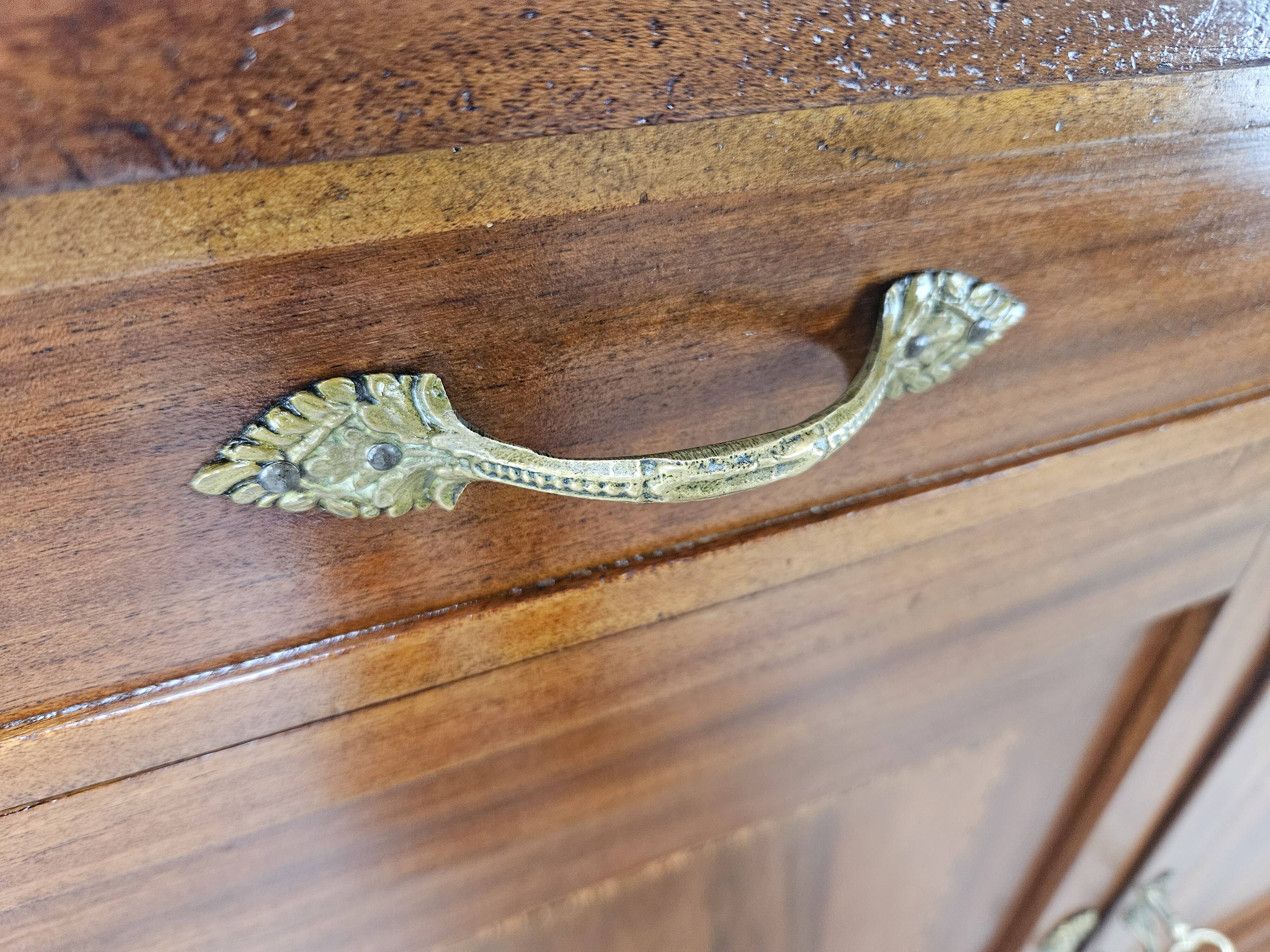 Early 20th century Art Nouveau sideboard with brass decorations