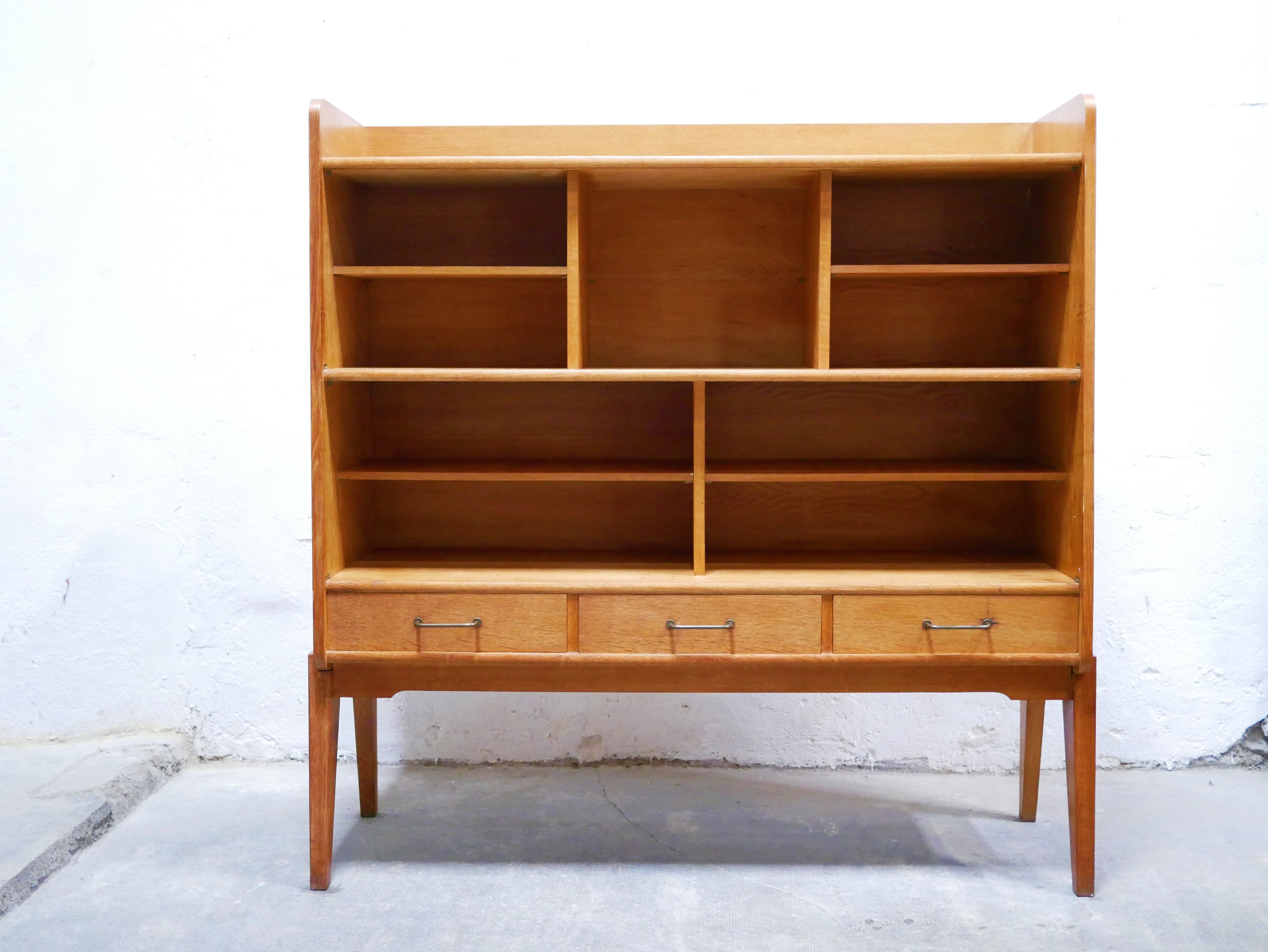 Vintage wooden sideboard library