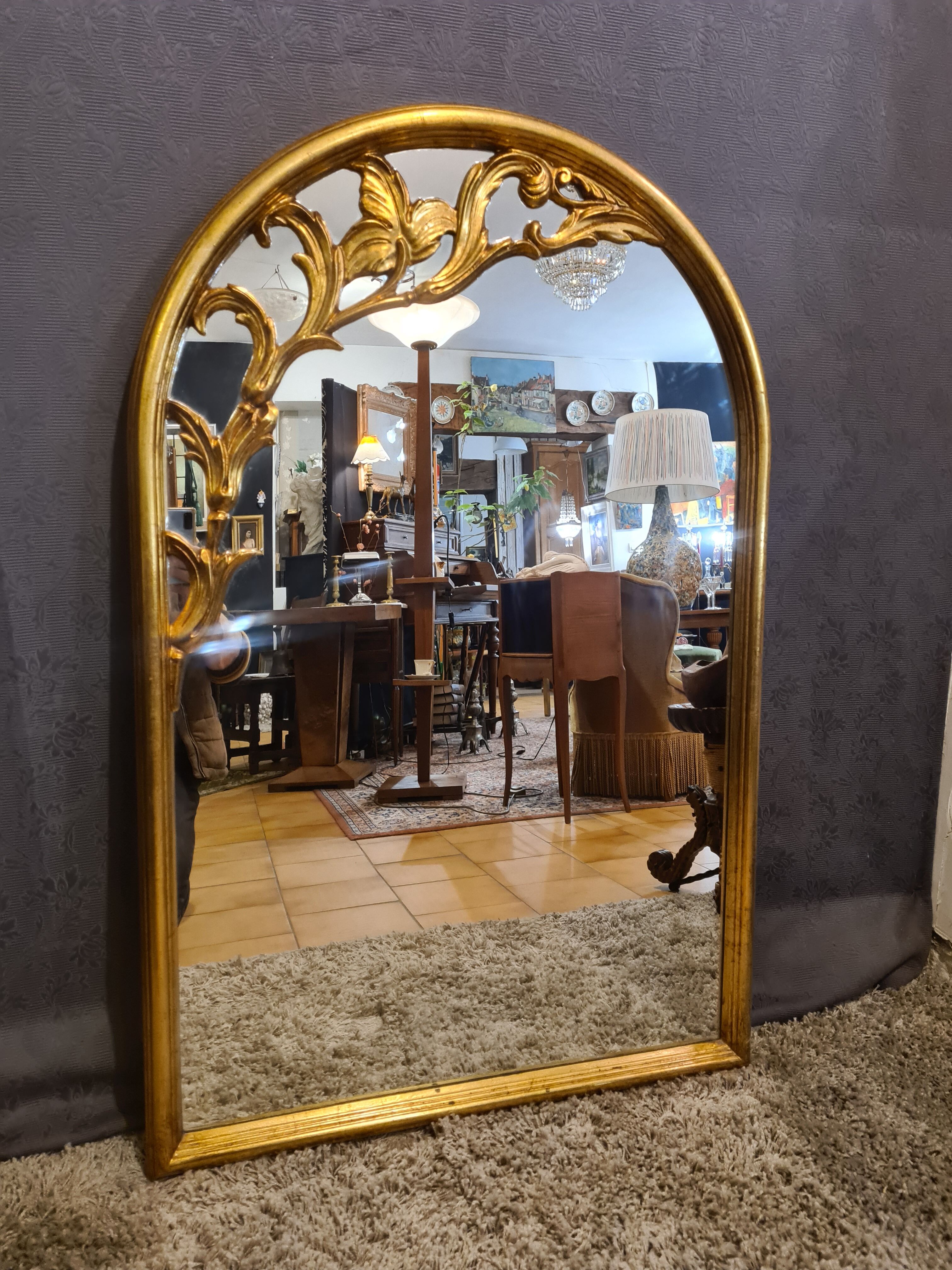 Golden vintage mirror