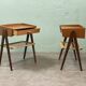 Scandinavian teak bedside table pair Rasmussen