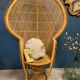 Fauteuil Emmanuelle en rotin années 70
