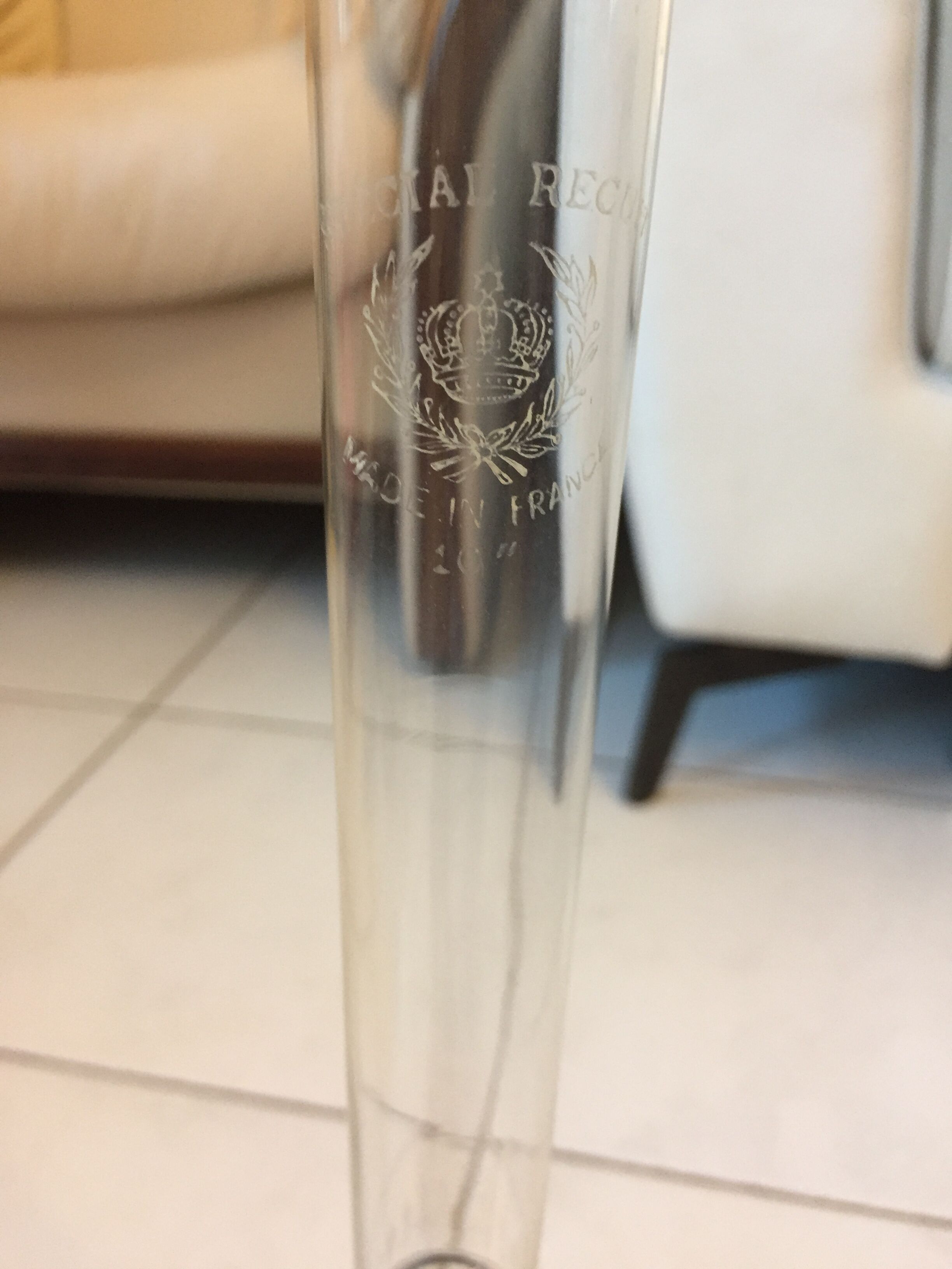 Old ceramic kerosene lamp