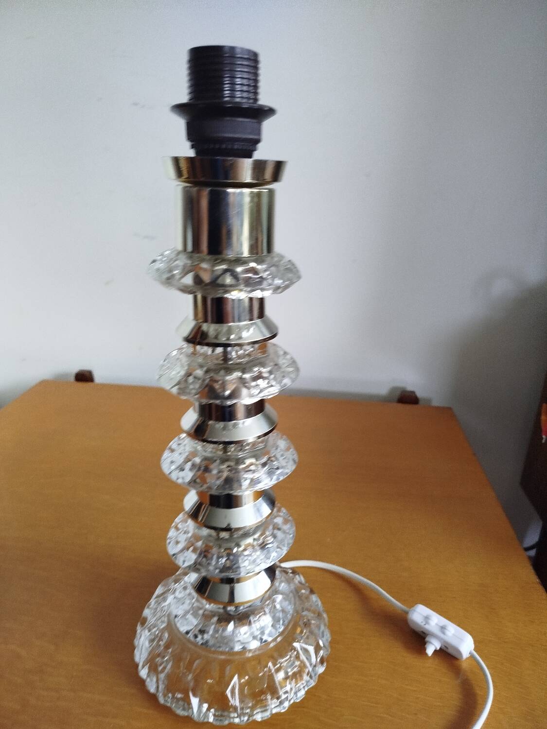 Iconic Carl Fagerlund x Orrefors lamp – cut glass, 1960s