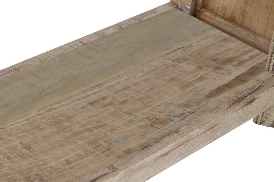 Console bois sculpté 182x46x85 naturel